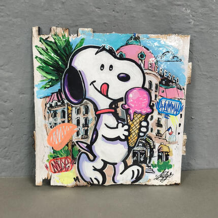 Painting Snoopy negresco by Sufyr | Painting Street art Graffiti, Posca Pop icons