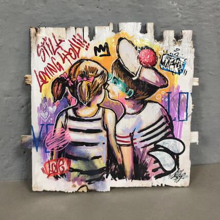Painting Mon petit marin by Sufyr | Painting Street art Graffiti, Posca Pop icons