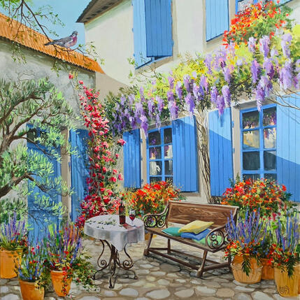 Peinture  Small courtyard par Rasa | Tableau