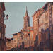 Painting F2 No Name 105-21590-20260623-2 by Piffard Cédric | Painting Figurative Urban Life style Architecture Oil