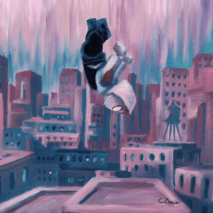 Peinture Ghost Spider par Barrier Cédric | Tableau Huile