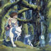 Peinture Princesse Mononoke par Barrier Cédric | Tableau Huile