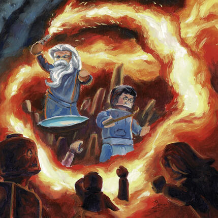 Peinture Harry Potter 6 par Barrier Cédric | Tableau Huile