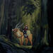 Peinture Princesse Mononoke 2 par Barrier Cédric | Tableau Huile