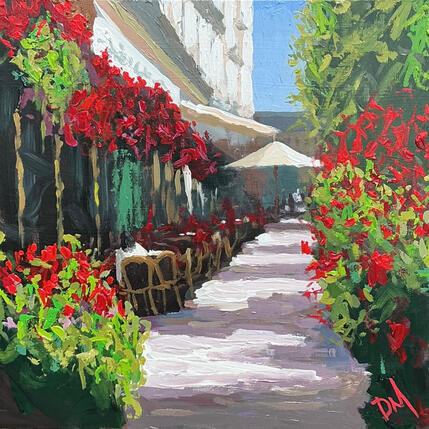 Painting Le Printemps en Rouge by Murgatroyd Daniel | Painting
