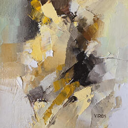 Painting Moonflowers by Virgis | Painting Abstract Oil Minimalist, Pop icons