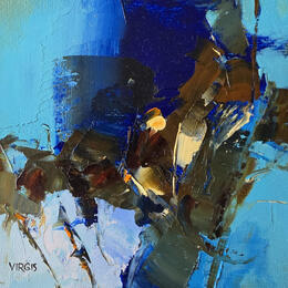 Painting Shadow in the water by Virgis | Painting Abstract Oil Minimalist, Pop icons