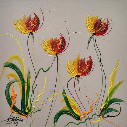 Painting Tu m'aimes toi ? by Fonteyne David | Painting Figurative Acrylic