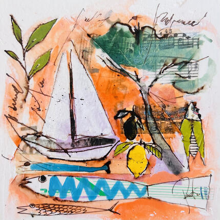 Peinture Provençal par Colombo Cécile | Tableau