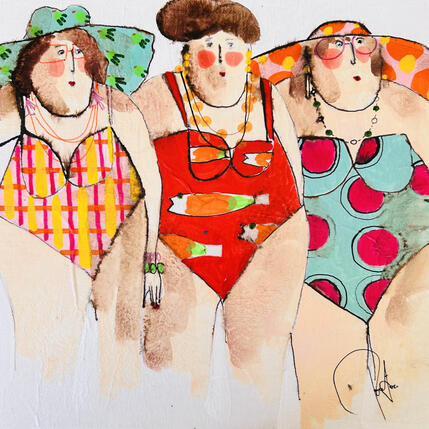 Peinture Marcelle Justine Anais par Colombo Cécile | Tableau