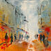 Painting Un après-midi by Raffin Christian | Painting Figurative Urban Oil
