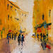 Painting Journée partagée by Raffin Christian | Painting Figurative Urban Oil