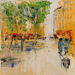 Painting Place ombragée by Raffin Christian | Painting Figurative Urban Oil