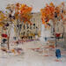 Painting Juste un instant by Raffin Christian | Painting Figurative Urban Oil
