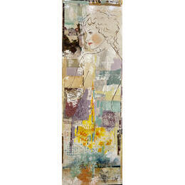Painting PERROQUET CENDRE by Sablyne | Painting Raw art Acrylic, Ink