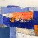 Painting Paysage bleu 3 by Ottenjann Andrea | Painting Abstract Landscapes Acrylic