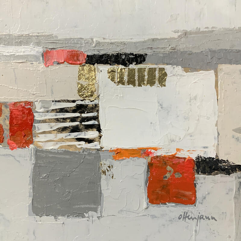 Peinture Zones en équilibre 9 par Ottenjann Andrea | Tableau Abstrait Paysages Acrylique