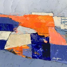 Peinture Paysage bleu 7  par Ottenjann Andrea | Tableau