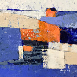 Peinture Paysage bleu 6  par Ottenjann Andrea | Tableau