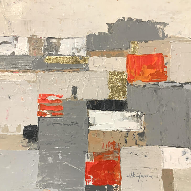 Peinture Zones en équilibre 6 par Ottenjann Andrea | Tableau Abstrait Paysages Acrylique