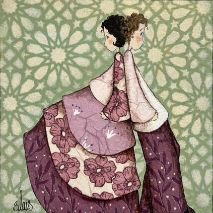 Painting Rose et Lucien by Blais Delphine | Painting