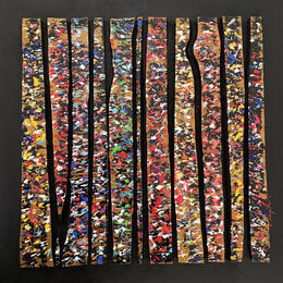 Painting Bc11 touche multicolor by Langeron Luc | Painting Subject matter Acrylic, Resin, Wood