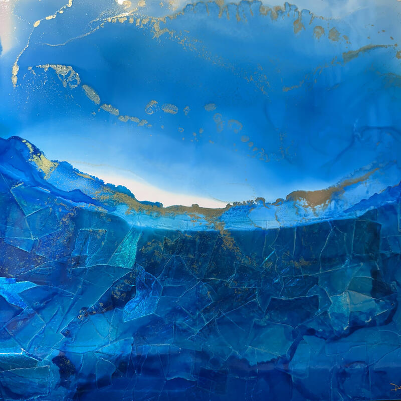 Peinture Poésie Marine 2924 par Depaire Silvia | Tableau Abstrait Acrylique