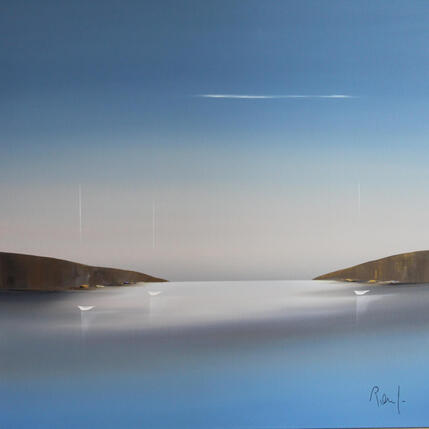 Painting Douceur marine 98 by Roussel Marie-Ange et Fanny | Painting