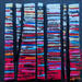 Painting Bc7 fine rouge ocre bleu by Langeron Luc | Painting Subject matter Wood Acrylic Resin