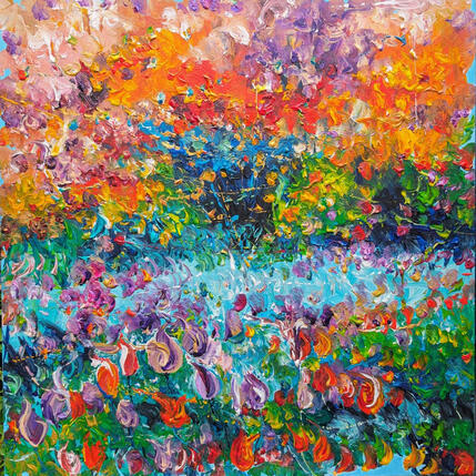 Gemälde La vallée des fleurs  von Amblard Florence | Gemälde