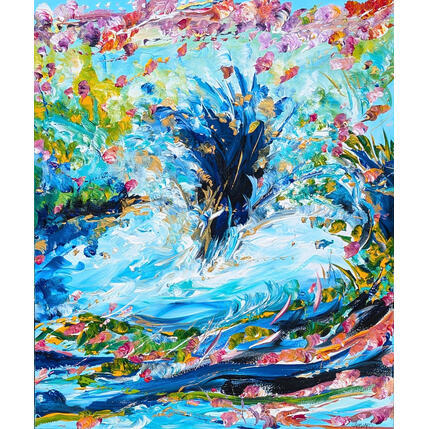 Painting Metamorphosis by Amblard Florence | Painting Impressionism Acrylic Landscapes, Nature