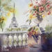 Painting Un bouquet pour Paris by Khomyakova Liliya | Painting Figurative Watercolor