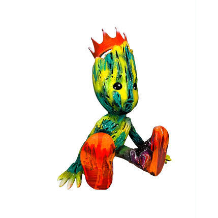 Sculpture EXOTIC STREET GROOT JORDAN by Shenoda | Sculpture Pop-art Graffiti, Resin