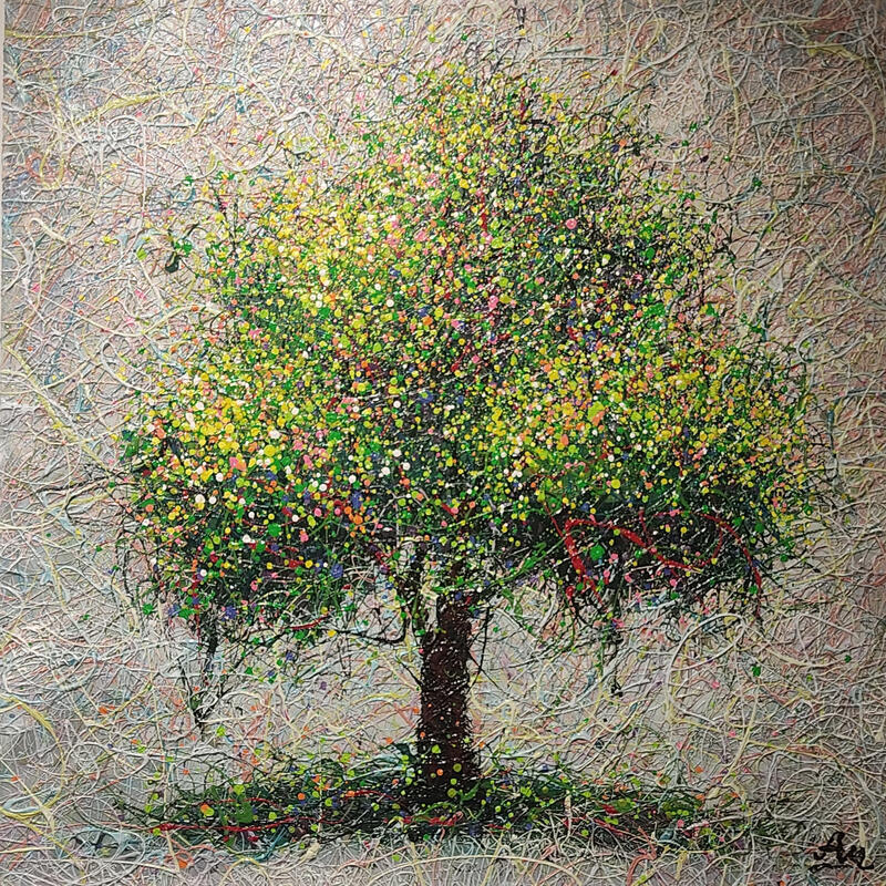 Gemälde Summer tree von Antoniuk Nadiia | Gemälde