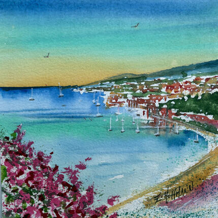 Painting Villefranche-sur-Mer, danse de lumières by Hoffmann Elisabeth | Painting