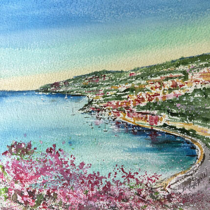 Painting Villefranche-sur-mer la baie paisible by Hoffmann Elisabeth | Painting