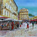 Painting Nice saleya maison Matisse by Hoffmann Elisabeth | Painting Figurative Urban Watercolor