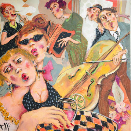 Peinture Et ça swing ! par Garilli Nicole | Tableau
