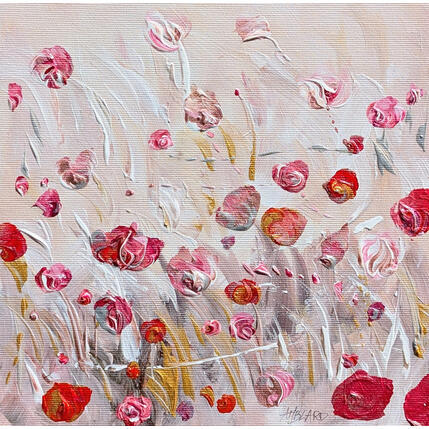Painting Douceur de fleurs by Amblard Florence | Painting Acrylic Landscapes, Nature