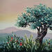 Painting Le bel olivier by Blandin Magali | Painting Figurative Landscapes Oil