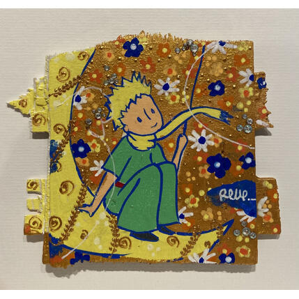 Painting Dans la lune by Revel | Painting Pop-art Pop icons
