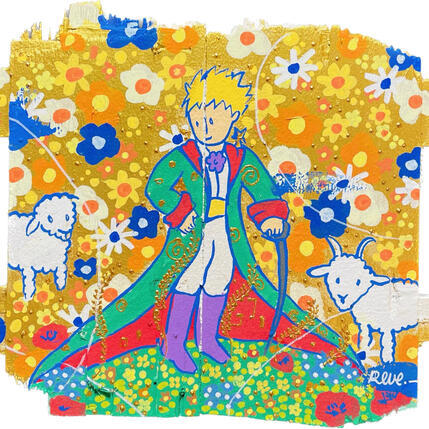 Painting Dessine moi un mouton by Revel | Painting Pop-art Pop icons