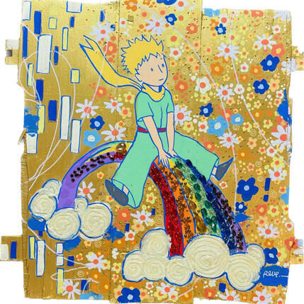 Painting Avec le cœur by Revel | Painting Pop-art Pop icons