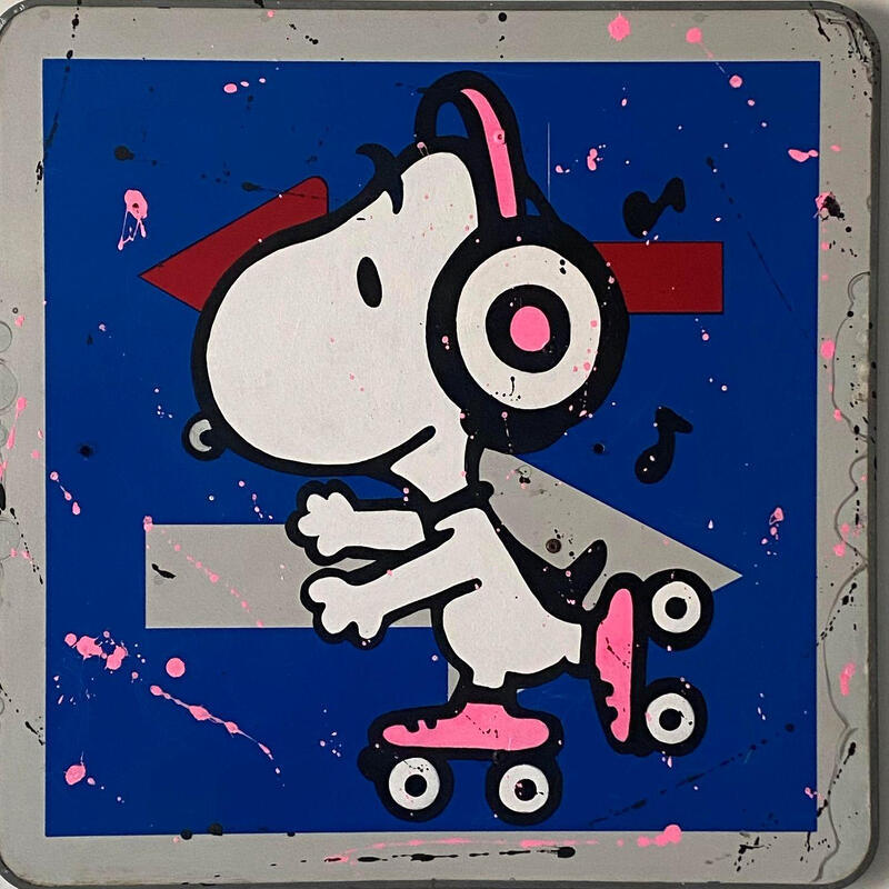 Sculpture CAT4 Balade en musique by Marie G. | Sculpture Pop-art Pop icons Acrylic Posca