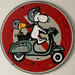 Skulptur CAT5 Dolce vita von Marie G. | Skulptur Pop-Art Pop-Ikonen Metall Acryl Posca