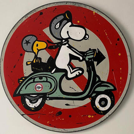Skulptur CAT5  Dolce vita von Marie G.  | Skulptur Pop-Art Acryl, Metall, Posca Pop-Ikonen