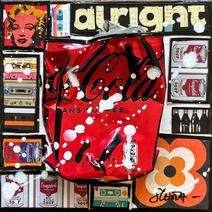 Peinture POP COKE (alright) par Costa Sophie | Tableau