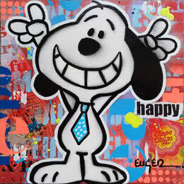 Painting HAPPY by Euger Philippe | Painting