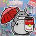 Painting BONHEUR by Euger Philippe | Painting Pop-art Pop icons Acrylic Gluing
