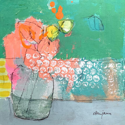 Peinture Floraison abstraite 3 par Ottenjann Andrea | Tableau
